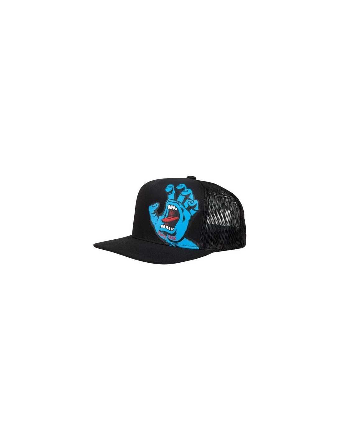 SANTA CRUZ YOUTH SCREAMING HAND CAP BLACK